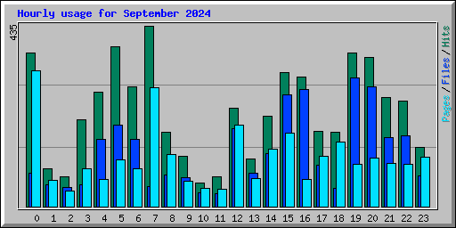 Hourly usage for September 2024